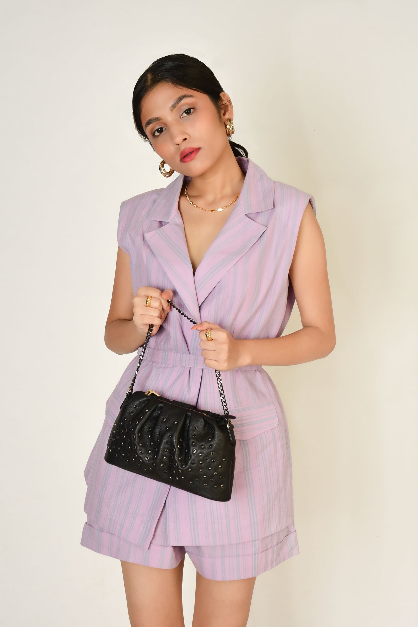 Studded cloud bag
