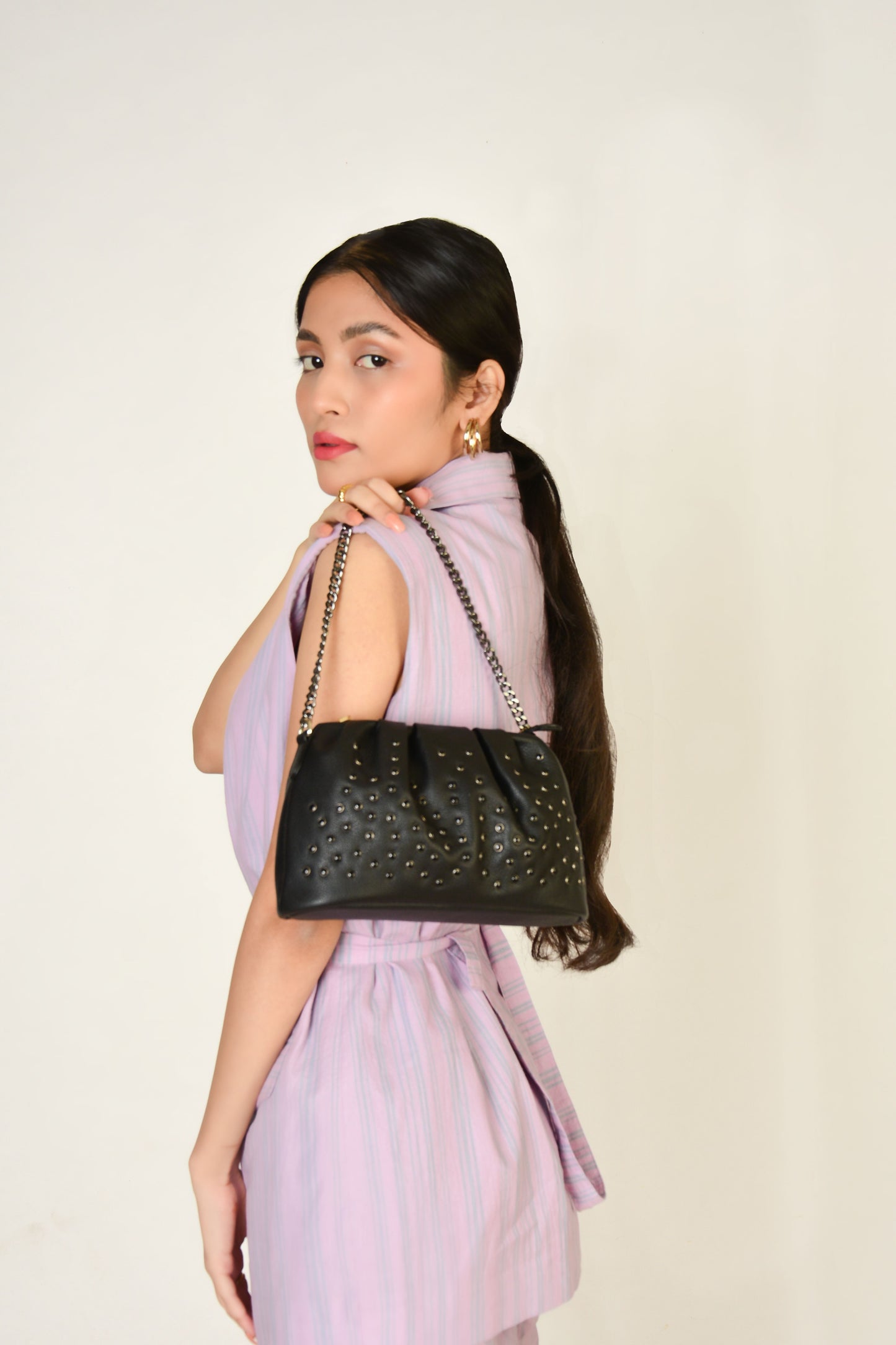 Studded cloud bag