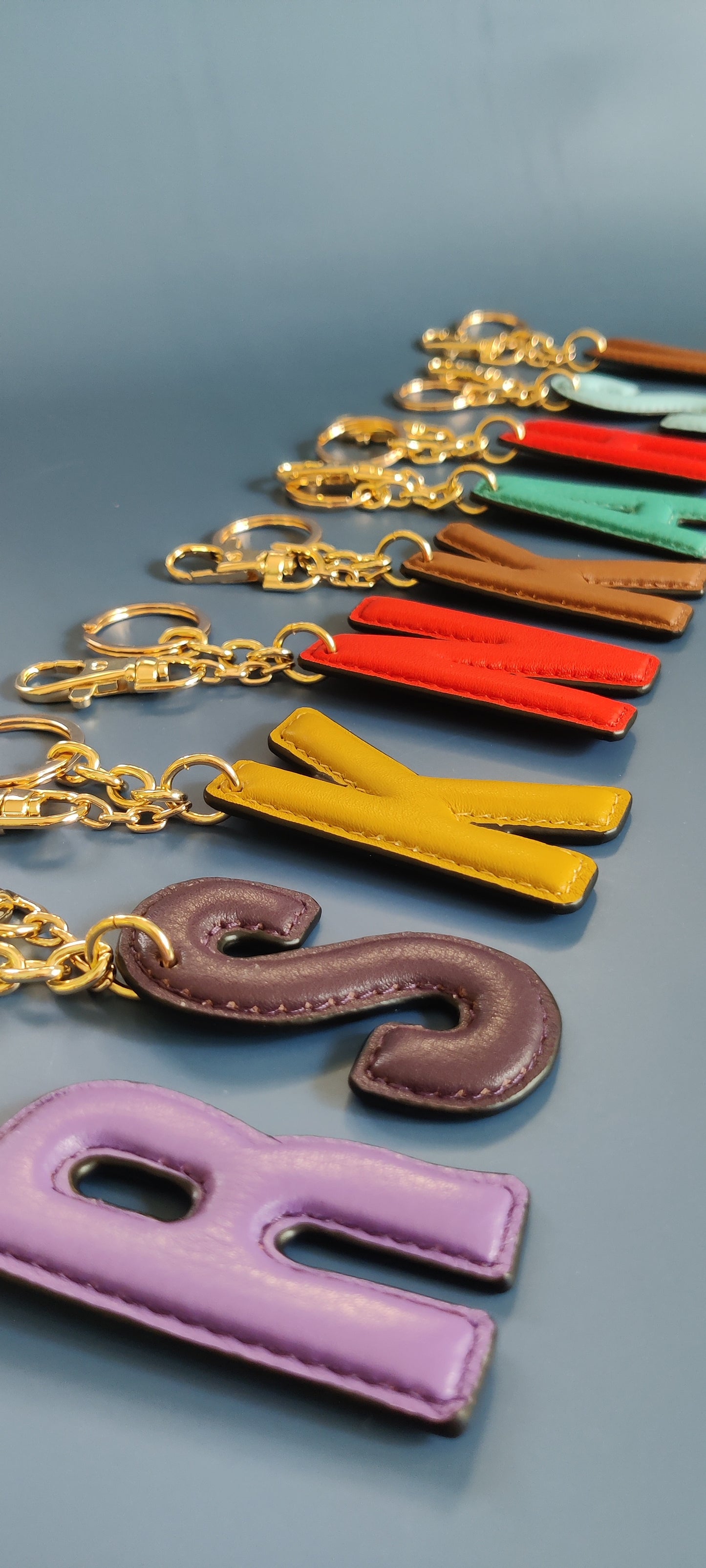 Letter Charms Keyrings